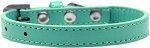 Wichita Plain Dog Collar (Color/Size: Aqua Size 12)