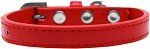 Wichita Plain Dog Collar (Color/Size: Red Size 10)