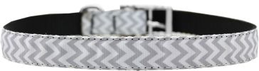 Chevrons Nylon Dog Collar with classic buckle 3/4"