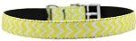 Chevrons Nylon Dog Collar with classic buckle 3/4"