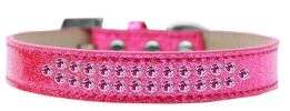 Two Row Bright Pink Crystal