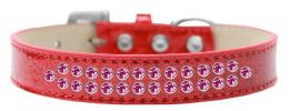 Two Row Bright Pink Crystal