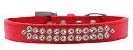 Two Row AB Crystal (Color/Size: Size 16 Red Dog Collar)