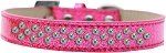 Sprinkles Ice Cream Dog Collar AB Crystals (Color/Size: Size 12 Pink)
