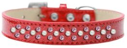 Sprinkles Ice Cream Dog Collar Pearl and Light Pink Crystals