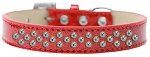 Sprinkles Ice Cream Dog Collar AB Crystals (Color/Size: Size 12 Red)