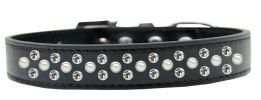 Sprinkles Dog Collar Pearl and Clear Crystals