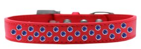 Sprinkles Dog Collar Blue Crystals