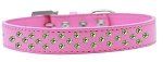 Sprinkles Dog Collar Lime Green Crystals (Color/Size: Size 12 Bright Pink)