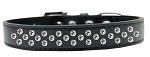 Sprinkles Dog Collar Clear Crystals (Color/Size: Size 14 Black)