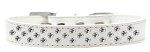 Sprinkles Dog Collar Clear Crystals (Color/Size: Size 14 White)
