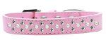 Sprinkles Dog Collar Pearl and Clear Crystals (Color/Size: Size 12 Light Pink)
