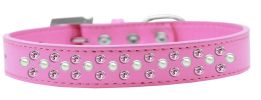 Sprinkles Dog Collar Pearl and Light Pink Crystals