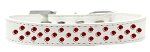 Sprinkles Dog Collar Red Crystals (Color/Size: Size 14 White)