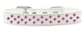 Sprinkles Dog Collar Bright Pink Crystals