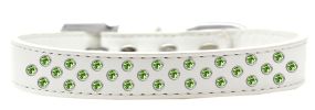 Sprinkles Dog Collar Lime Green Crystals