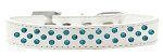 Sprinkles Dog Collar Southwest Turquoise Pearls (Color/Size: Size 12 White)