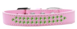 Two Row Lime Green Crystal