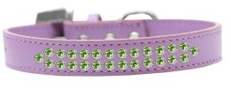 Two Row Lime Green Crystal