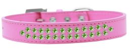 Two Row Lime Green Crystal