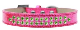 Two Row Lime Green Crystal