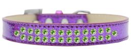 Two Row Lime Green Crystal