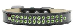 Two Row Lime Green Crystal