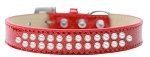 Two Row Pearl (Color/Size: Size 14 Red Ice Cream Dog Collar)