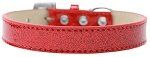 Tulsa Plain Ice Cream Dog Collar (Color/Size: Red Size 12)