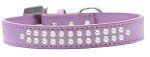 Two Row Pearl (Color/Size: Size 12 Lavender Dog Collar)