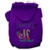 Santa's Elf Rhinestone Dog Hoodie