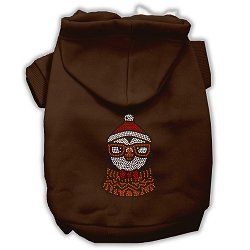 Hipster Penguin Rhinestone Dog Hoodie (Color/Size: Brown XL)