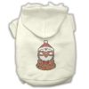 Hipster Penguin Rhinestone Dog Hoodie