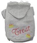 I'm the Treat Rhinestone Hoodies (Color/Size: Grey L)