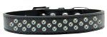 Sprinkles Dog Collar AB Crystals (Color/Size: Size 16 Black)