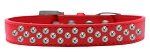 Sprinkles Dog Collar AB Crystals (Color/Size: Size 16 Red)
