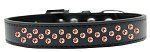 Sprinkles Dog Collar Orange Crystals (Color/Size: Size 16 Black)