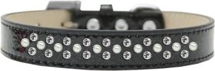 Sprinkles Ice Cream Dog Collar Pearl and Clear Crystals