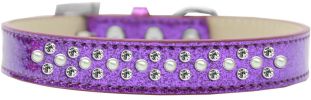 Sprinkles Ice Cream Dog Collar Pearl and Clear Crystals