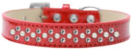 Sprinkles Ice Cream Dog Collar Pearl and Clear Crystals