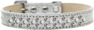 Sprinkles Ice Cream Dog Collar Pearl and Clear Crystals