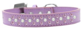 Sprinkles Dog Collar Pearl and Light Pink Crystals