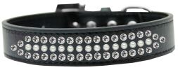 Ritz Pearl and Clear Crystal Dog Collar