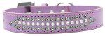 Ritz Pearl and AB Crystal Dog Collar (Color/Size: Lavender Size 12)