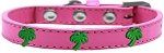 Green Palm Tree Widget Dog Collar