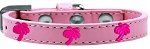 Pink Palm Tree Widget Dog Collar (Color/Size: Light Pink Size 12)
