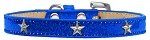 Silver Star Widget Dog Collar (Color/Size: Blue Ice Cream Size 16)