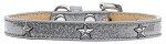 Silver Star Widget Dog Collar (Color/Size: Silver Ice Cream Size 16)