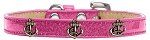 Bronze Anchor Widget Dog Collar (Color/Size: Pink Ice Cream Size 16)