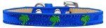 Green Palm Tree Widget Dog Collar (Color/Size: Blue Ice Cream Size 16)